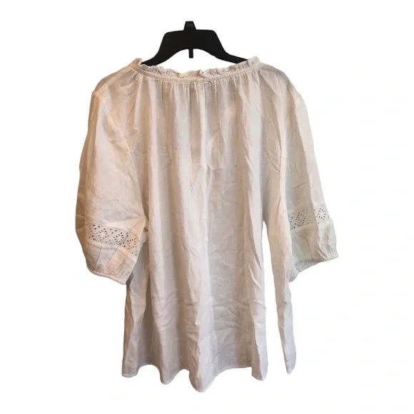 Lane Bryant White BoHo top - Picture 2 of 5